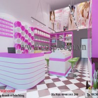 Mẫu thiết kế cửa hàng mỹ phẩm - Chị Liên - Bùi Xương Trạch